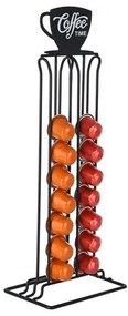 Estia Βάση Για Κάψουλες Espresso Μεταλλική 36 Θέσεων 15x10x40cm Μαύρη 01-19921