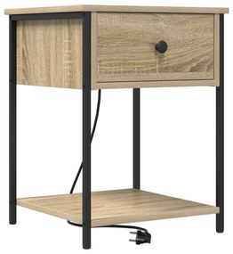 vidaXL Κομοδίνο Sonoma Δρυς 42 x 41 x 56 εκ. Επεξεργασμένο ξύλο