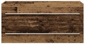 vidaXL Ντουλάπι μπανιέρας Παλιό Ξύλο 100x38,5x48 εκ. Κατασκευασμένο από Ξύλο