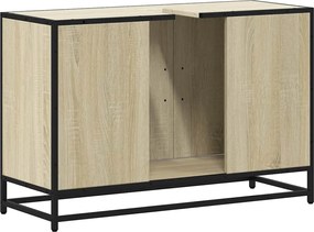 vidaXL Ντουλάπι Νιπτήρα Μπάνιου Sonoma Δρυς 90 x 33 x 60 εκ. από Τεχνητό Ξύλο
