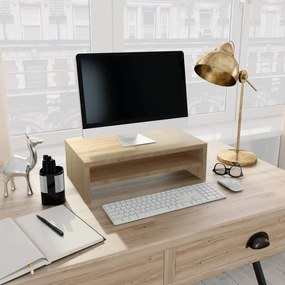 vidaXL Βάση Οθόνης Χρώμα Sonoma Δρυς 42 x 24 x 13 εκ. από Επεξ. Ξύλο