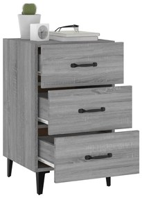 vidaXL Κομοδίνο Γκρι Sonoma 40 x 40 x 66 εκ. από Επεξεργασμένο Ξύλο