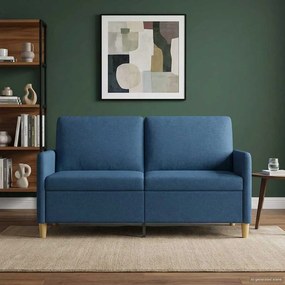 vidaXL Καναπές με Αποθήκευση Μπλε 152 x 78 x 87 εκ Πολυεστέρας