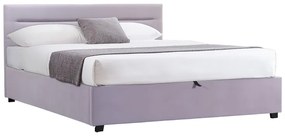 Intrahome Κρεβάτι Molito Intrahome βελούδο σε γκρι απόχρωση με αποθηκευτικό χώρο160x200εκ | SKU: INTRAPA-117111161