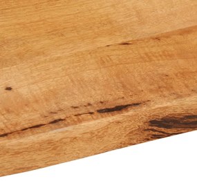vidaXL Επιφάνεια Τραπεζιού 60x60x3,8 εκ. Live Edge Μασίφ Ξύλο Μάνγκο