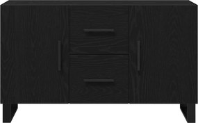 vidaXL Πλαϊνό γραφείο Μαύρη Οξυά 100 x 36 x 60 εκ. Επεξεργασμένο ξύλο