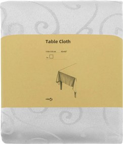 vidaXL Ύφασμα Τραπέζης Λευκό 110 x 110 cm τετράγωνο
