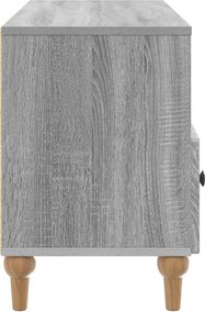 vidaXL Ντουλάπι TV 102 x 34,5 x 50 εκ. Γκρι Σονομά