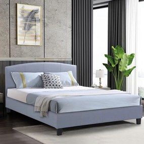 Κρεβάτι Διπλό Odeon (Για Στρώμα 140x190cm) Ε8806,11 148x205x94cm Grey Διπλό