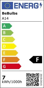 LED Filament Λαμπτήρας A14 Γλόμπος G95 Χρυσός Καθρέπτου 7W 650Lm E27 2700K Dimmable