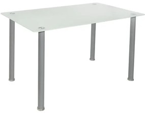 Σετ τραπεζαρίας C10062.01 5τμχ με Τραπέζι ALAN 120x70x75εκ. &amp; Καρέκλες KIM Λευκές
