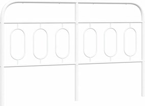 vidaXL Ανταλλακτικό κεφαλάρι Λευκό 137 εκ. Μεταλλικό