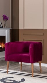 Stewehome Πολυθρόνα με πόδια από ξύλο 60x55x55 cm