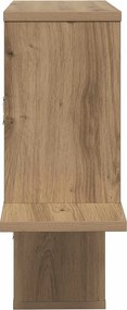 vidaXL Ράφι Τοίχου Artisan Δρυς 122 x 18 x 60 εκ. Επεξεργασμένο Ξύλο