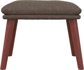 vidaXL Υποπόδιο Taupe 45 x 29,5 x 35 εκ. Υφασμάτινο