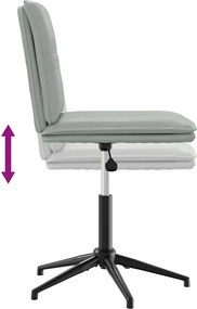 vidaXL Καρέκλες Τραπεζαρίας 6 τεμ. Αν. Γκρι Βελούδινες