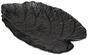 Πιάτο Mulberry Hor1085K6 17X10cm Black Espiel Glass