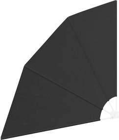 vidaXL Αδιάφανο σκίαστρο μπαλκονιού 140 x 140 cm Πολυεστέρας Ανθρακί
