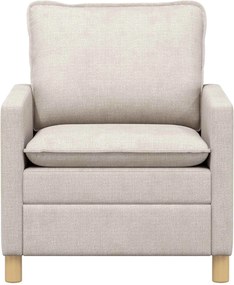 vidaXL Καναπές Κρεμ 76 x 81 x 87,5 εκ Πολυεστέρας