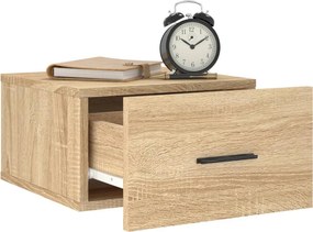 vidaXL Κομοδίνα Επιτοίχια 2 τεμ. Sonoma Δρυς 35 x 35 x 20 εκ.