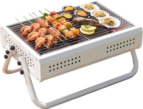Φορητή Μεταλλική Ψησταριά Κάρβουνου 44x30x22.5cm Αναδιπλούμενη