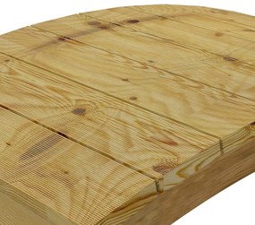 vidaXL Γέφυρα Κήπου 110 x 74 από Εμποτισμένο Μασίφ Ξύλο Πεύκου
