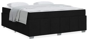 vidaXL Σκελετός Κρεβατιού Μαύρο 180 x 200 cm ύφασμα
