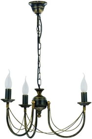 Φωτιστικό Οροφής Ares III 204 Black-Gold Nowodvorski Metal