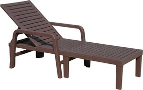 Ξαπλώστρα Concavo-Καφε σκούρο