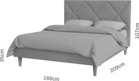 Κρεβάτι Fortuna Σάπιο Μήλο 160x200cm