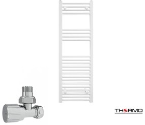Thermo ALTO Θερμαινόμενη πετσετοκρεμάστρα από Mild Steel με υδραυλική λειτουργία, 120x40cm White