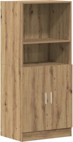 vidaXL Ντουλάπι Κουζίνας Αρτισιανή Δρυς 57x41,5x131,5 εκ. Επεξεργ.Ξύλο