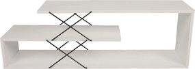 Έπιπλο Τηλεόρασης - Zigzag - Χρώμα Λευκό - 120x30x40εκ
