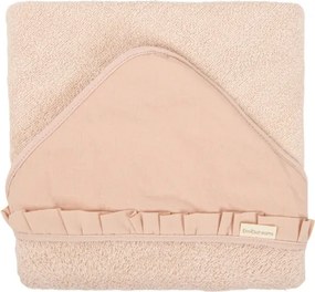 Βρεφική Κάπα Μπουρνούζι Hands Free Stone Washed Saumone 100x100cm.