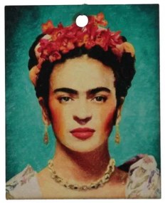 FRIDA KAHLO - ΤΥΡΚΟΥΑΖ 9X7,5ΕΚ. ΚΡΕΜΑΣΤΟ ΣΤΟΛΙΔΙ ΞΥΛΙΝΟ