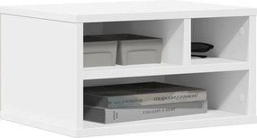 vidaXL Βάση Εκτυπωτή Λευκή 40x32x22,5 εκ. από Επεξεργασμένο Ξύλο