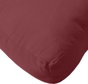vidaXL Μαξιλάρι Παλέτας Μπορντό 60x60x9,5 εκ. Ύφασμα