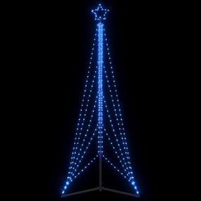vidaXL Χριστουγεννιάτικο δέντρο LED 525 LED μπλε 302 εκ.