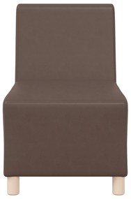 vidaXL Καναπέδες 2 pcs Καφέ 55 x 74 x 82 εκ. Τεχνητό δέρμα