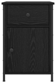 vidaXL Κομοδίνο Μαύρο Ξύλο 40x42x60 εκ. Επεξεργασμένο Ξύλο