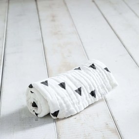 Κουβέρτα Βρεφική - Razzle White-Grey Nima Κούνιας 110x150cm 100% Βαμβάκι