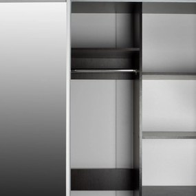 Ντουλάπα Συρόμενη ADLER Δίφυλλη με Καθρέπτη Wenge 160x60x210Υεκ. 160x60x210 εκ.
