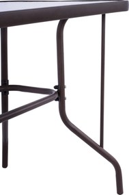 ΣΕΤ ΤΡΑΠΕΖΑΡΙΑΣ 5ΤΜΧ ADAM HM10897.02 ΤΡΑΠΕΖΙ 110x60εκ &amp; 4 ΠΟΛΥΘΡΟΝΕΣ--ΚΑΦΕ