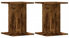 vidaXL Βάσεις Ηχείων 2Τεμ. Καπνιστή Δρυς 30x30x40εκ Επεξεργασμένο Ξύλο