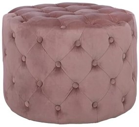 ΣΚΑΜΠΟ KASSIE  ΣΑΠΙΟ ΜΗΛΟ ΒΕΛΟΥΔΟ ΤΥΠΟΥ CHESTERFIELD HM8406.02 Φ60x43Υ εκ.