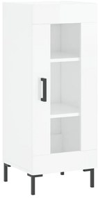 vidaXL Ντουλάπι Γυαλιστερό Λευκό 34,5x34x90 εκ. Επεξεργασμένο Ξύλο