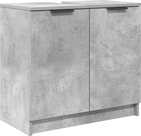 vidaXL Ντουλάπι Μπάνιου Σκυρόδεμα Γκρι 64,5 x 33,5 x 59 εκ.