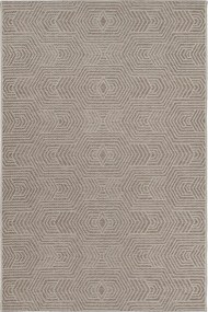 Χαλί Kimolos 40004 YV7-X Grey-Beige Βιοκαρπέτ 133X190cm