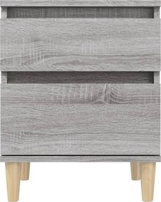 vidaXL Κομοδίνα 2 Τεμ. Γκρι Sonoma 40x35x50 εκ.