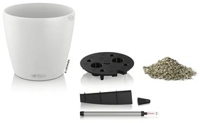 LECHUZA Γλάστρα CLASSICO Color 21 ALL-IN-ONE Λευκή